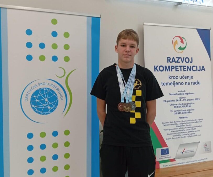 Tin Treščec ostvario izvanredne rezultate na CMAS 2nd World Cup Finswimming Indoor Youth